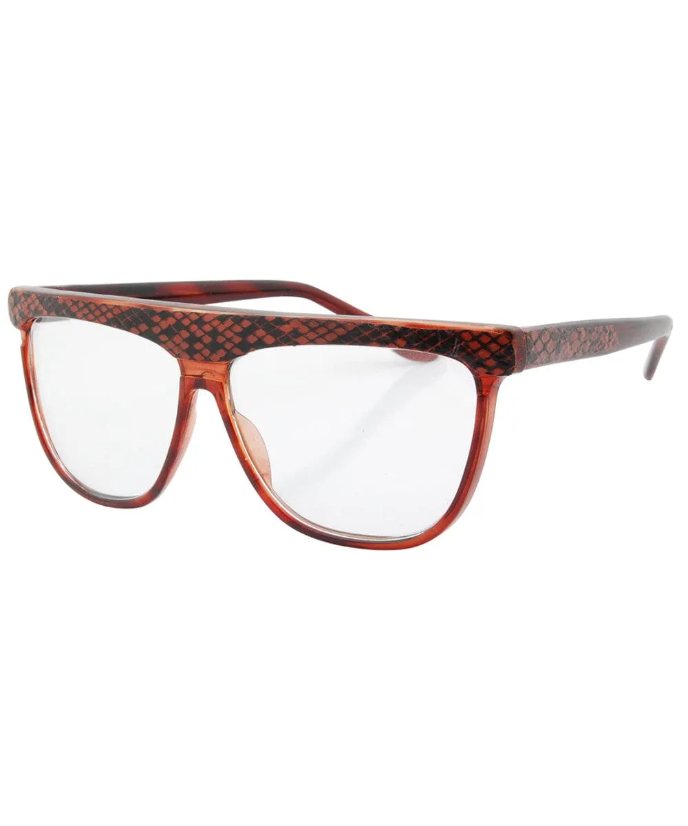 SLINK Demi/Brown Clear Glasses sold by Giant Vintage product image thumbnail 2