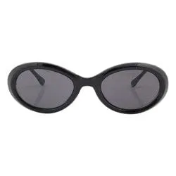 SPIRIT Black Oval Sunglasses sold by Giant Vintage