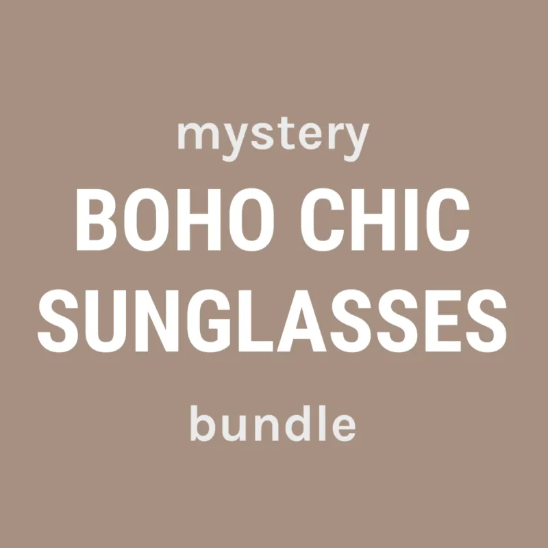 Boho Chic Sunglasses 3-Piece Mystery Bundle sold by Giant Vintage