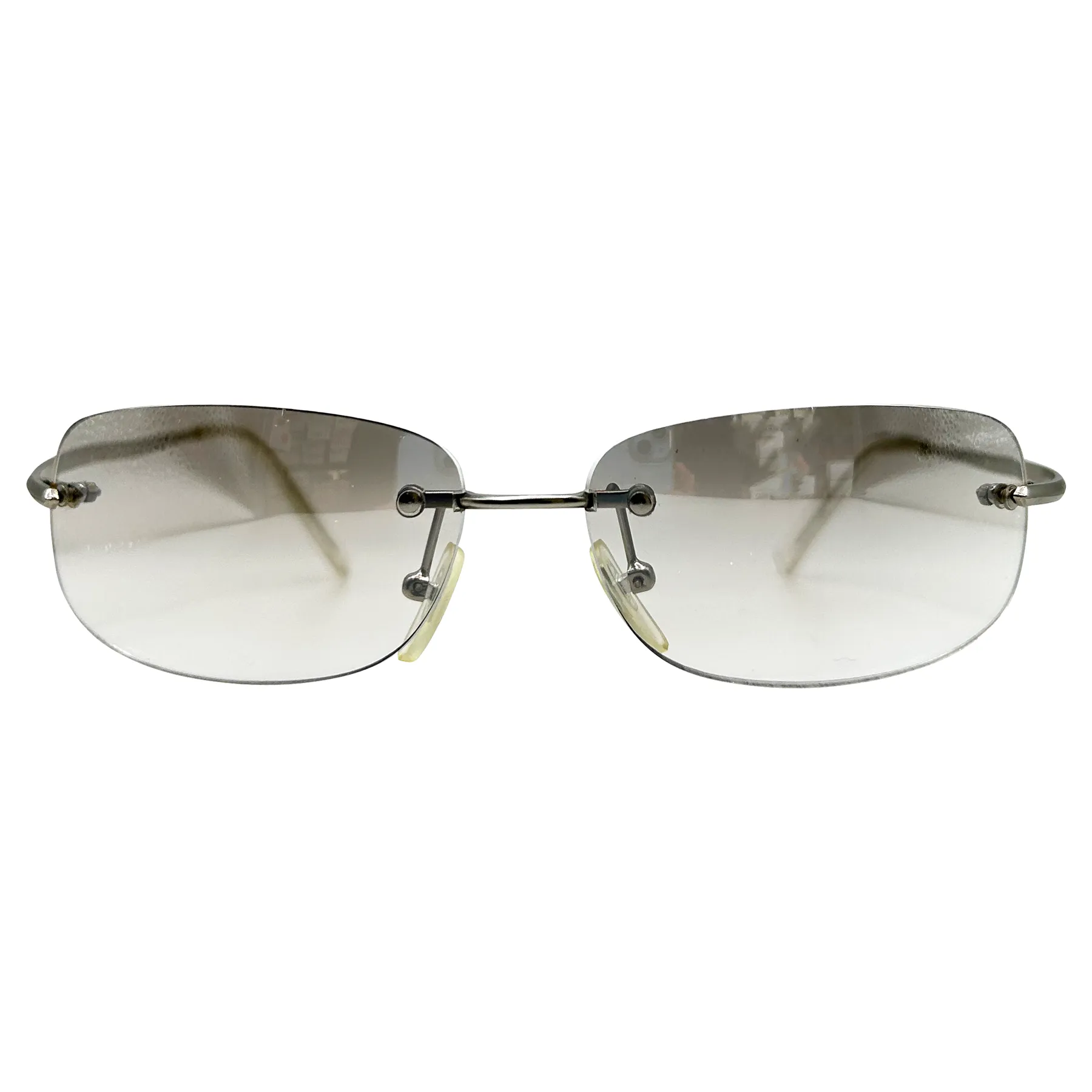 LUSCIOUS Rimless Y2K Sunglasses sold by Giant Vintage product image thumbnail 2