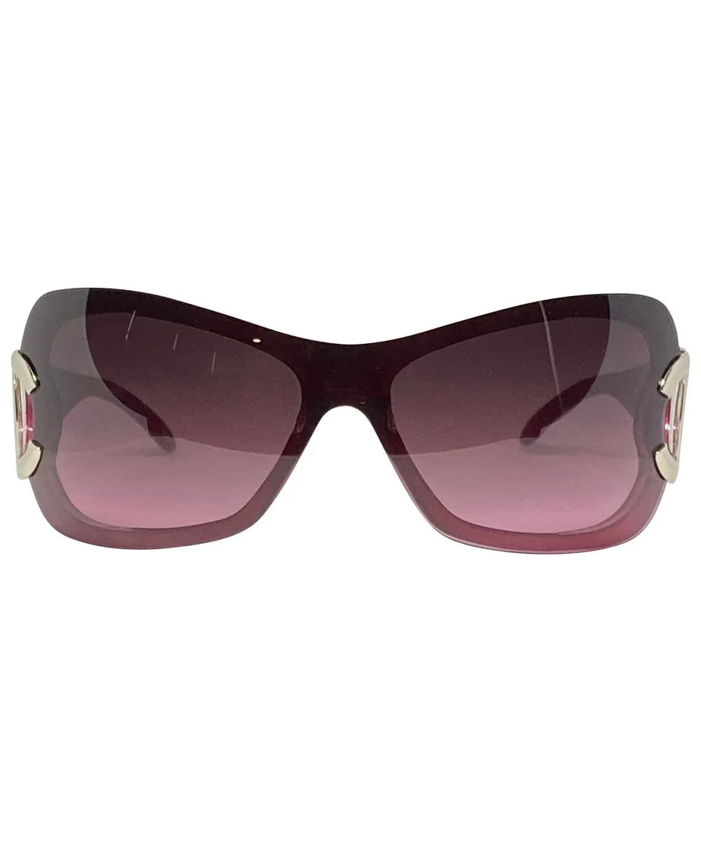 CHANCHAL Magenta Shield Sunglasses sold by Giant Vintage product image thumbnail 3