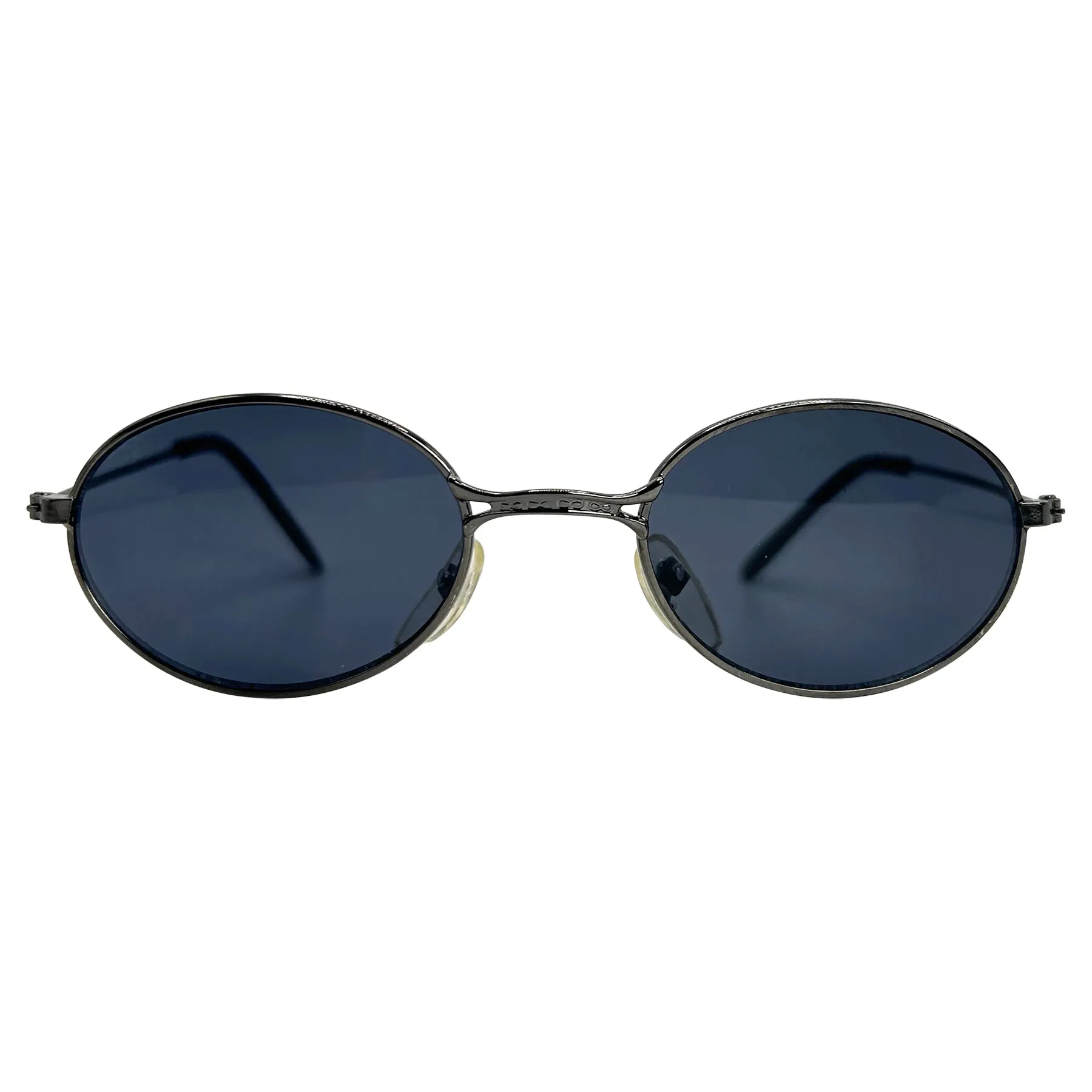 WEENIE Gunmetal Oval Sunglasses sold by Giant Vintage