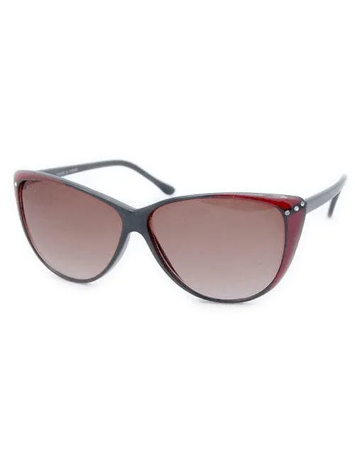 PEEKA Black/Red Cat-Eye Sunglasses sold by Giant Vintage product image thumbnail 2