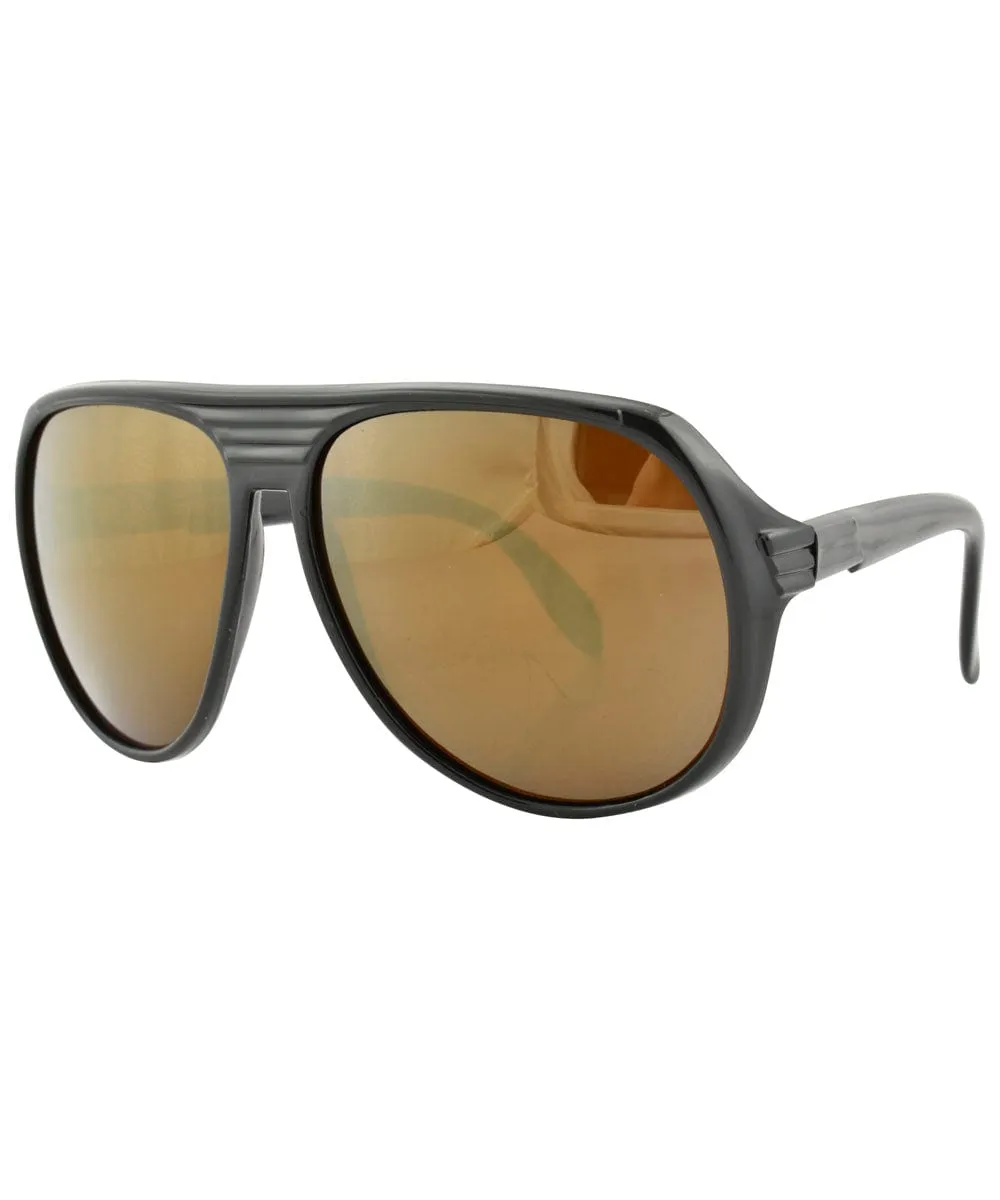 TUDE Black Aviator Sunglasses sold by Giant Vintage product image thumbnail 2