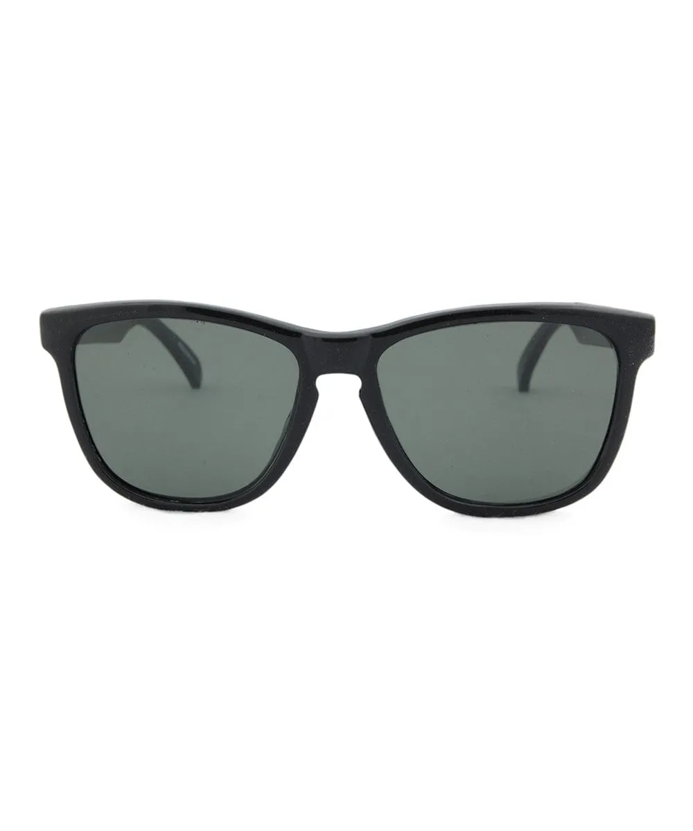 SOCIETY Black 80s Sunglasses sold by Giant Vintage product image thumbnail 3
