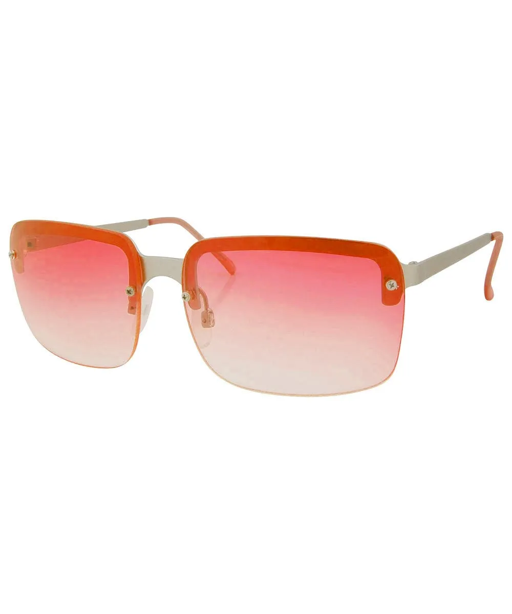 ALOHA Red Rimless Sunglasses sold by Giant Vintage product image thumbnail 2