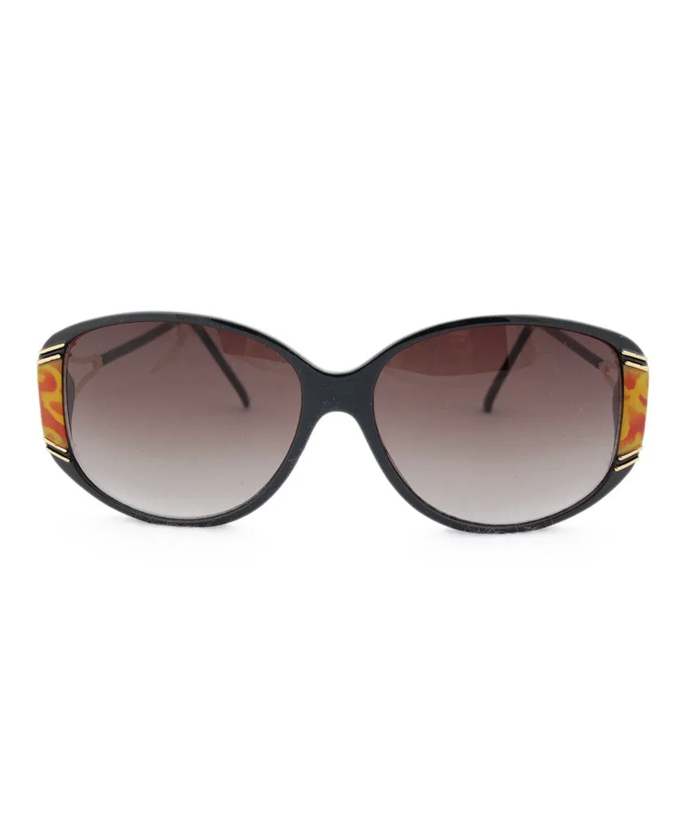 TIGRE Black/Calico 80s Sunglasses sold by Giant Vintage product image thumbnail 3
