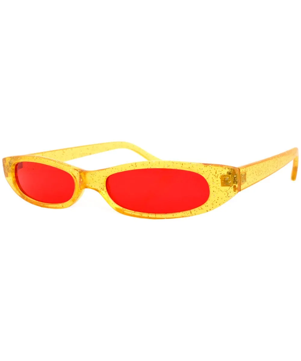 QATS Glitter/Red Cat-Eye Sunglasses sold by Giant Vintage product image thumbnail 2