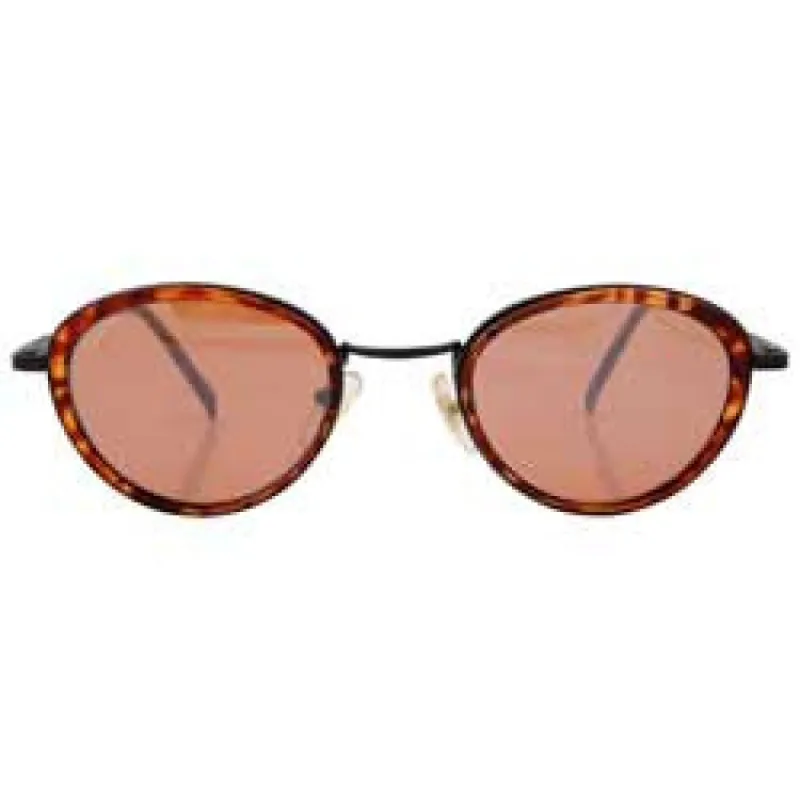 NATE Black/Tortoise Oval Sunglasses | Blue-Blocker | Day Driving sold by Giant Vintage