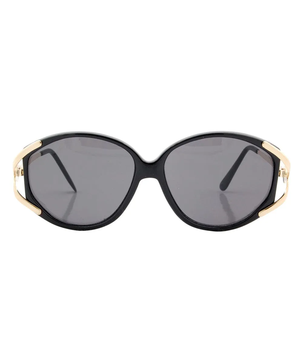 SPRING Black 90s Sunglasses sold by Giant Vintage product image thumbnail 3