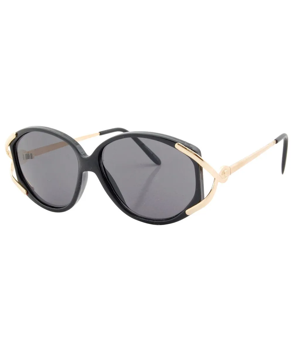 SPRING Black 90s Sunglasses sold by Giant Vintage product image thumbnail 2