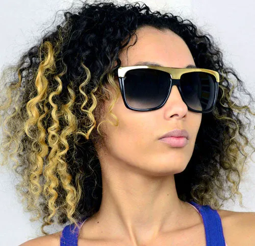 WESTON Black Indie Sunglasses sold by Giant Vintage product image thumbnail 4