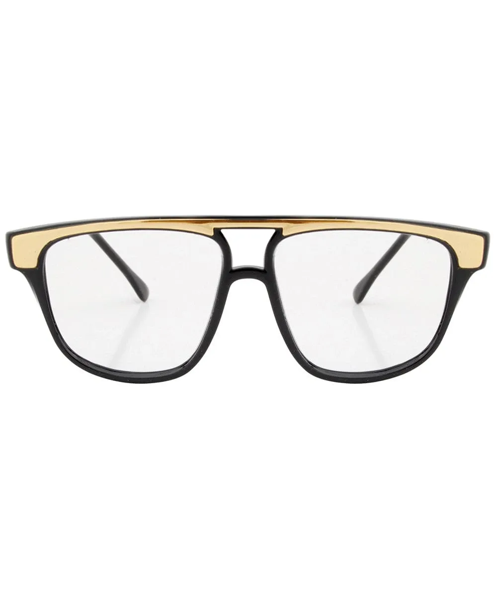 DANIEL Black Clear Glasses sold by Giant Vintage product image thumbnail 3