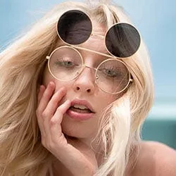 FLIP-POP Gold/SD 80s/90s Flip-Up Sunglasses sold by Giant Vintage product image thumbnail 2