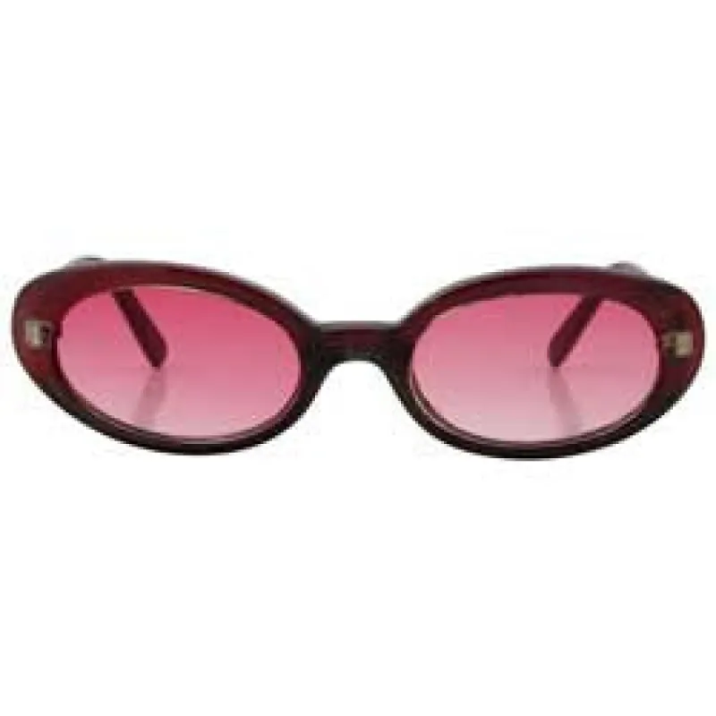 NOODLES Red Oval Sunglasses made by Giant Vintage