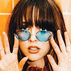 BRUCE Blue/Blue Oval Sunglasses sold by Giant Vintage product image thumbnail 3