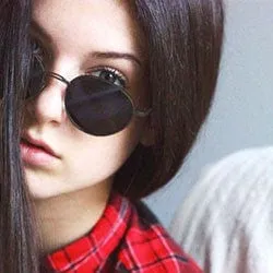 CASTOR Black Round Sunglasses sold by Giant Vintage