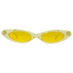 CAROLINA Yellow/Yellow Slim Cat-Eye Sunglasses sold by Giant Vintage