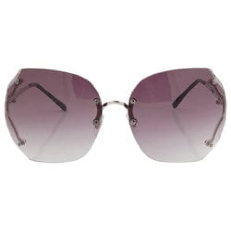 SWEETNESS Silver Oversized Sunglasses sold by Giant Vintage