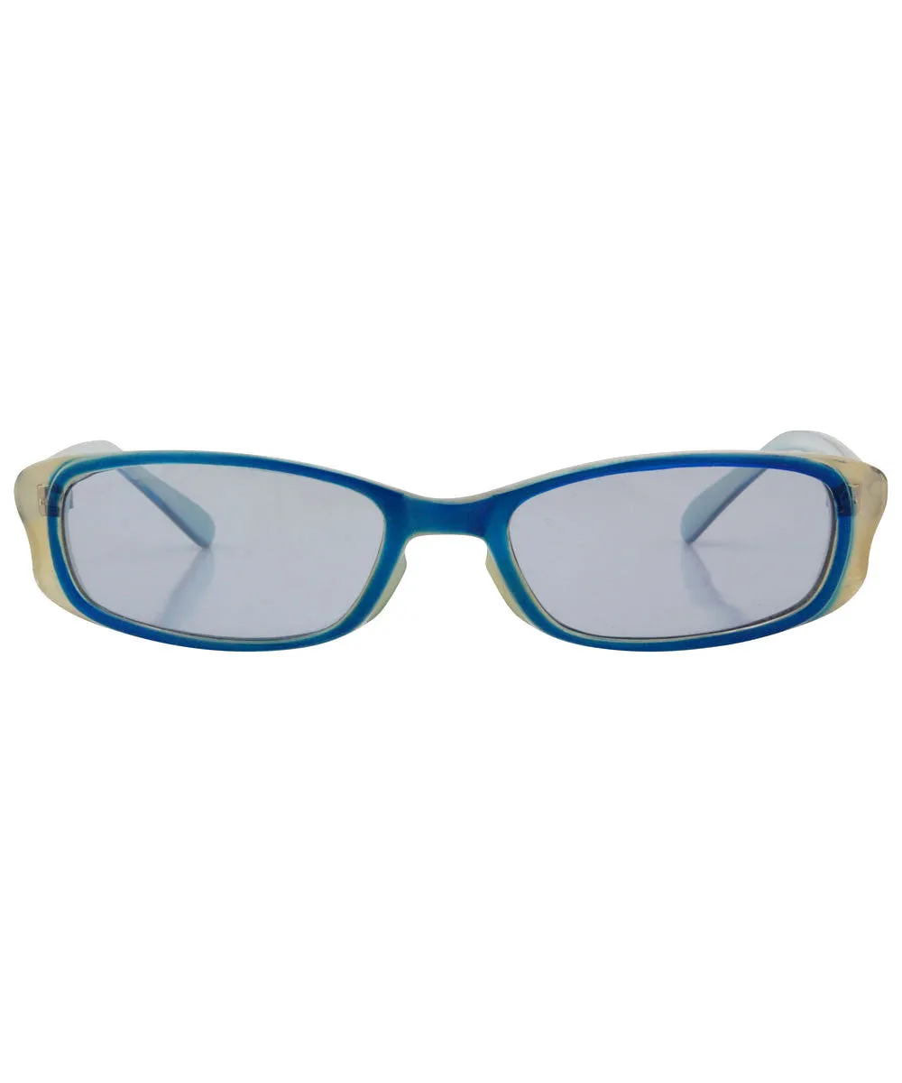 SWIZZLE Blue Square Sunglasses sold by Giant Vintage product image thumbnail 3