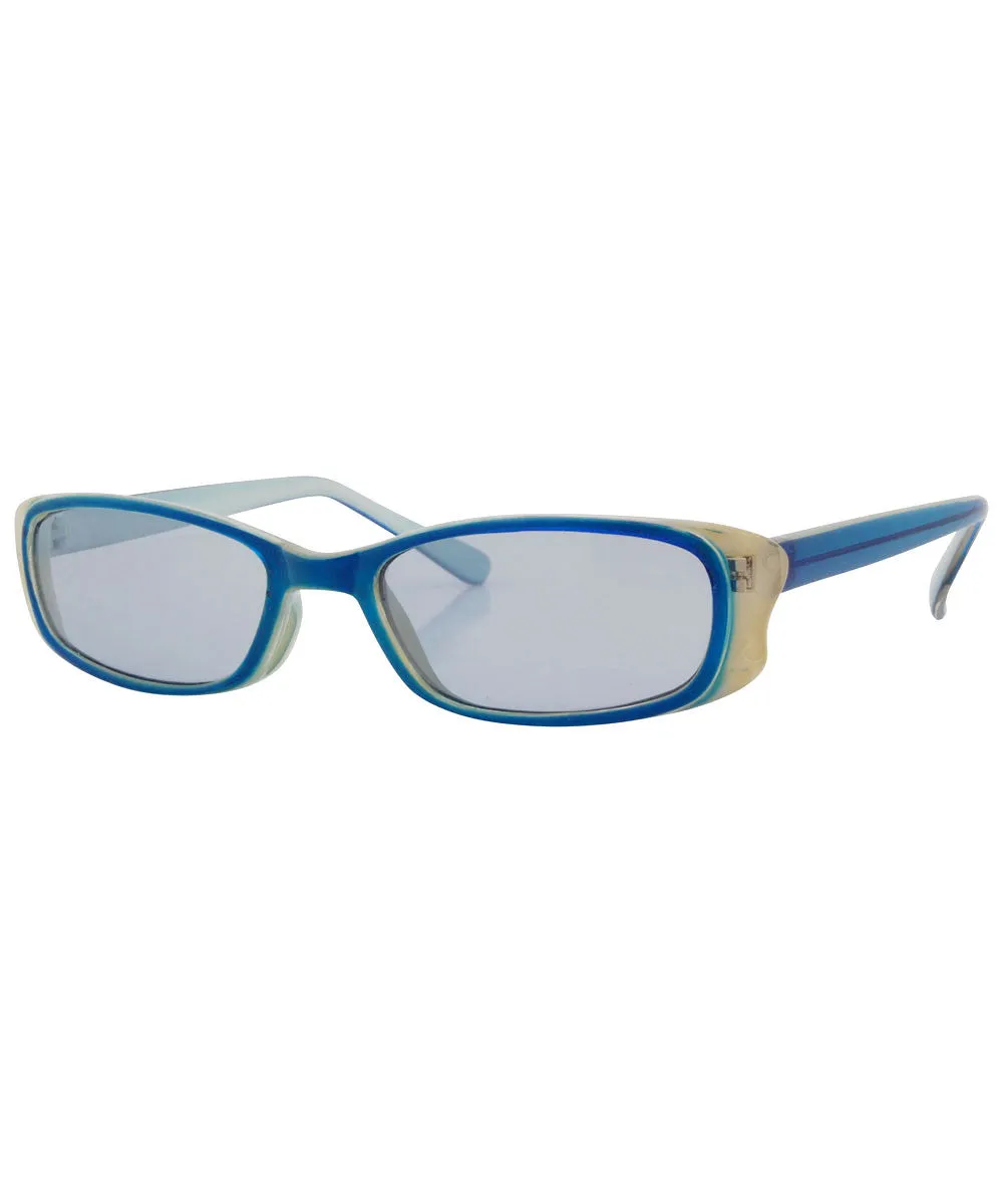SWIZZLE Blue Square Sunglasses sold by Giant Vintage product image thumbnail 2