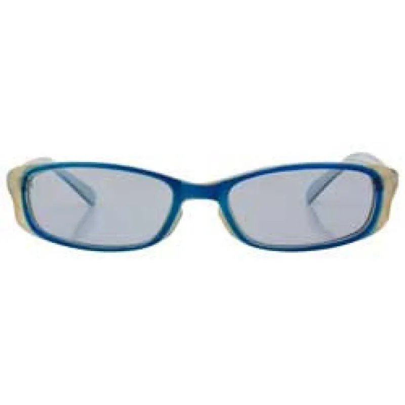 SWIZZLE Blue Square Sunglasses sold by Giant Vintage