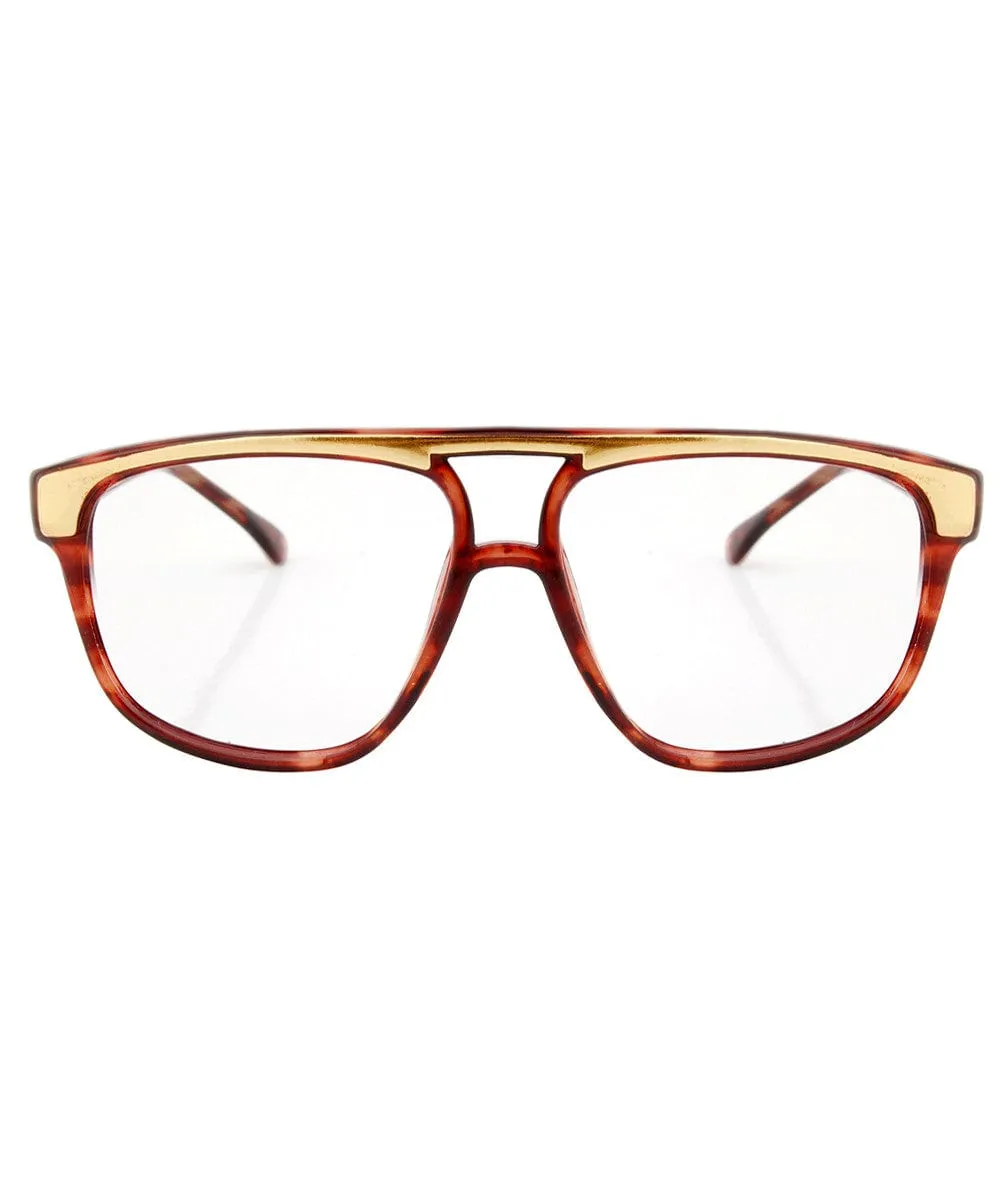 DANIEL Tortoise Clear Glasses sold by Giant Vintage product image thumbnail 3
