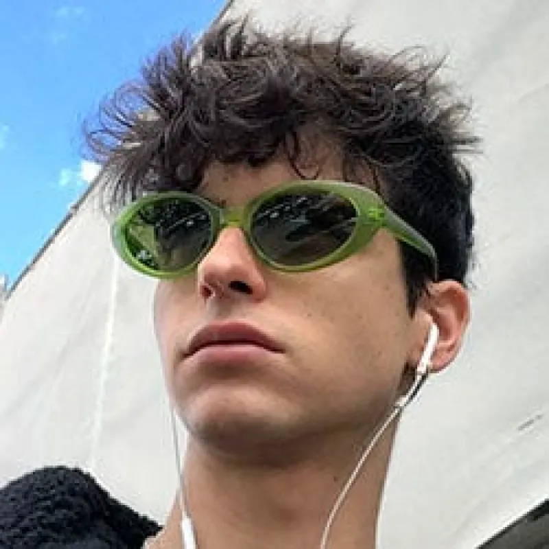 TABITHA Green/Smoke Cat-Eye Sunglasses sold by Giant Vintage