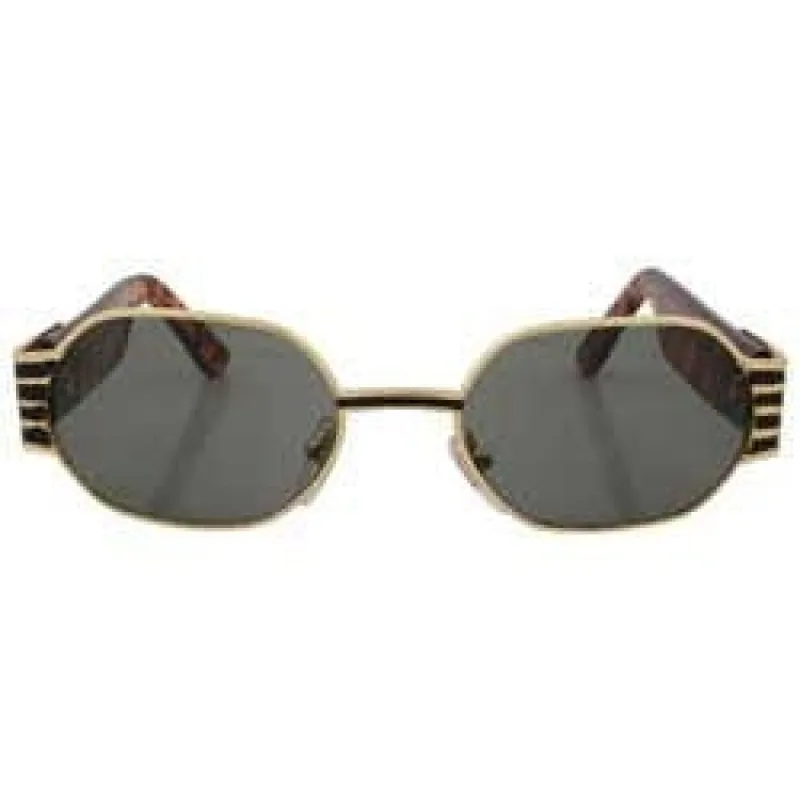WALTERS Gold/Tortoise Oval Sunglasses sold by Giant Vintage
