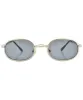 GEORGIE Silver Square Sunglasses sold by Giant Vintage