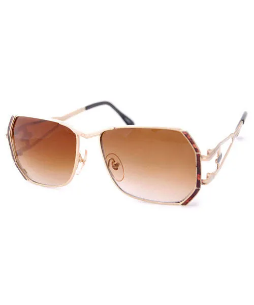 BUTTERS Gold/Amber Indie Sunglasses sold by Giant Vintage product image thumbnail 2