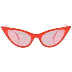 QUIZZY Red Extreme Cat-Eye Sunglasses sold by Giant Vintage