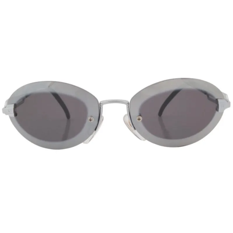 XENON Silver Oval Sunglasses sold by Giant Vintage