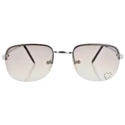 BIRTHDAY Smoke/Heart Rimless Sunglasses sold by Giant Vintage