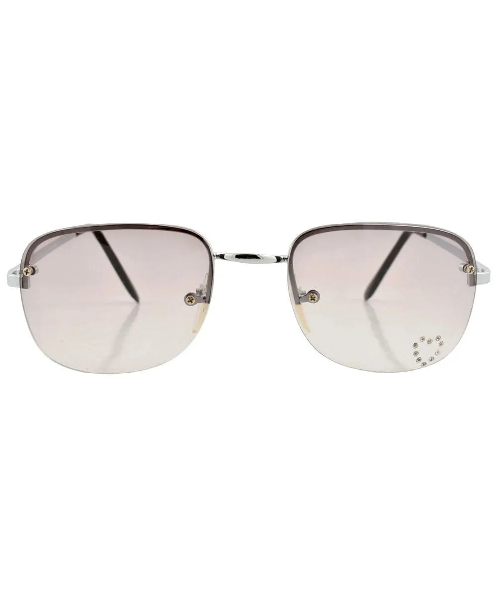 BIRTHDAY Smoke/Heart Rimless Sunglasses sold by Giant Vintage product image thumbnail 3