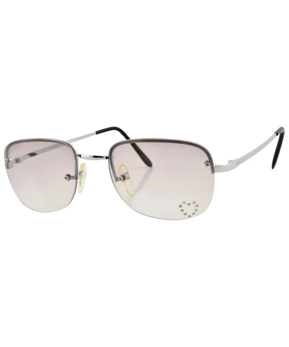 BIRTHDAY Smoke/Heart Rimless Sunglasses sold by Giant Vintage product image thumbnail 2