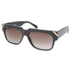 PIP Black/Gold Square Sunglasses sold by Giant Vintage