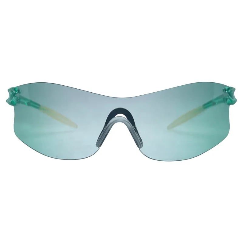 PUMA Green Sporty Shield Sunglasses sold by Giant Vintage