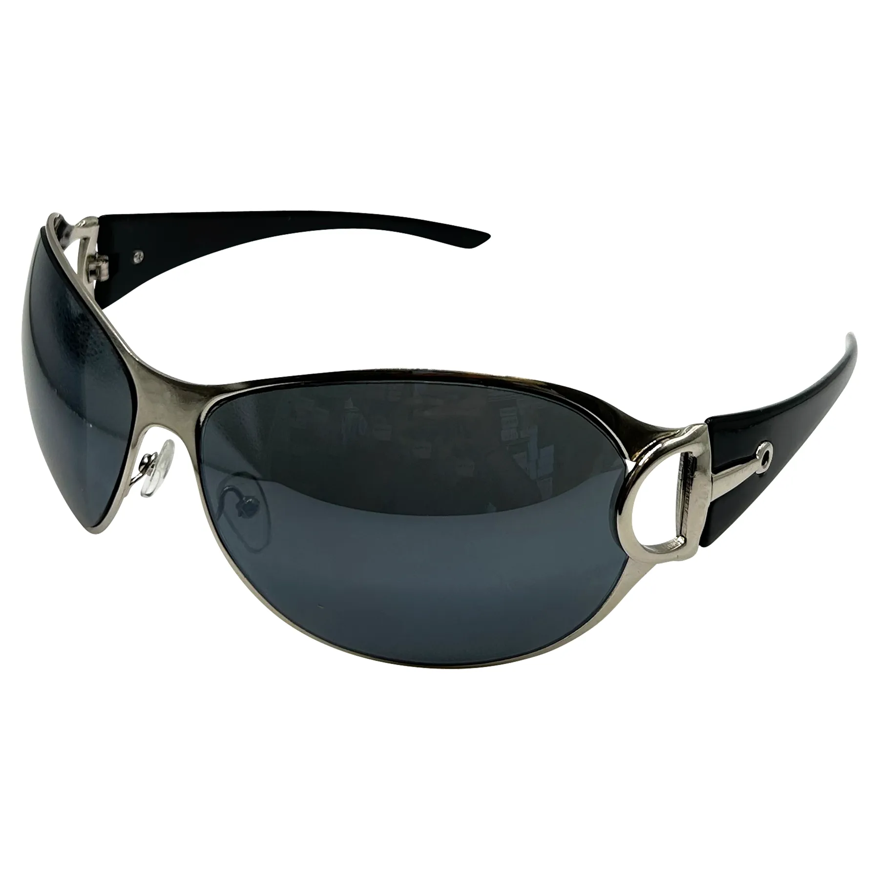 PLASTIC Oversized Y2K Sunglasses sold by Giant Vintage product image thumbnail 5