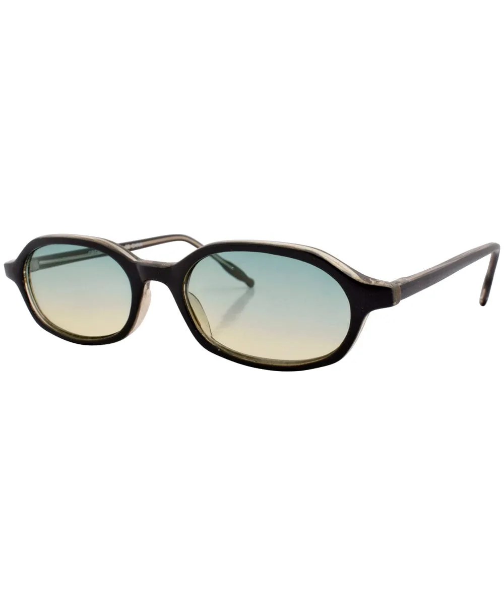 WIZZLE Green Square Sunglasses sold by Giant Vintage product image thumbnail 2