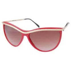 PLEASURE PARK Red Cat-Eye Sunglasses sold by Giant Vintage