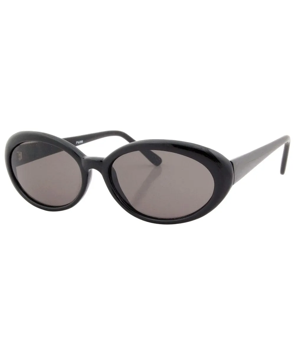GIGAPOP Black Oval Sunglasses sold by Giant Vintage product image thumbnail 2