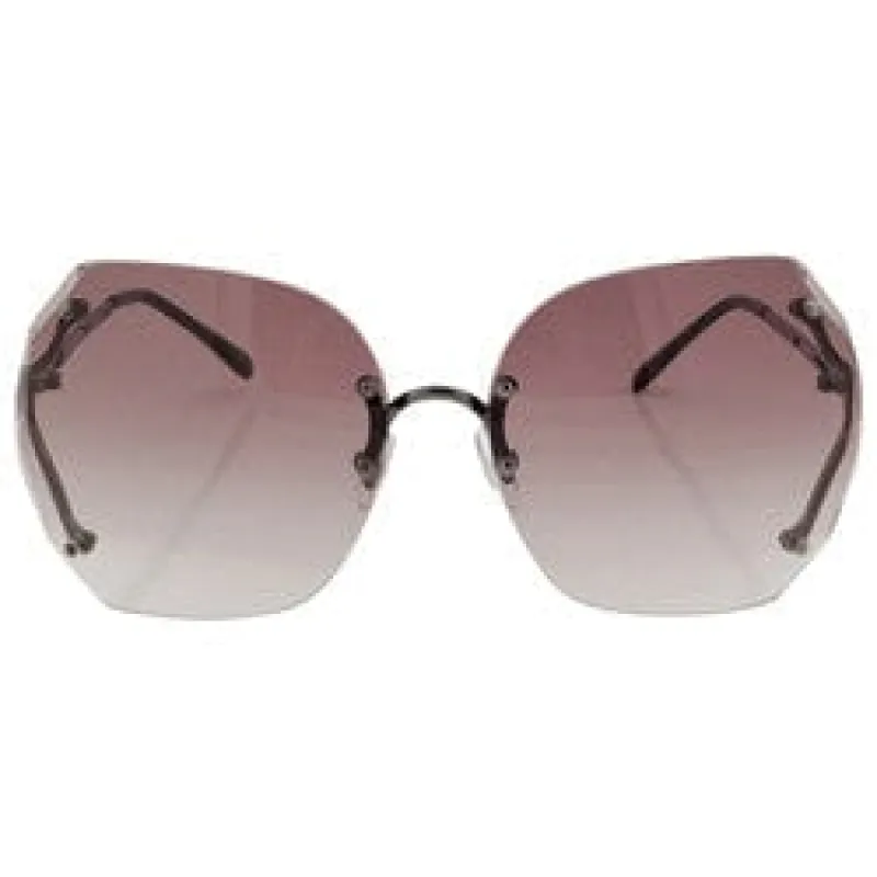 SWEETNESS Gunmetal Oversized Sunglasses sold by Giant Vintage