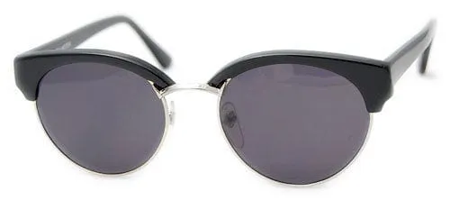POLLEN Black/Silver Browline Sunglasses sold by Giant Vintage product image thumbnail 2