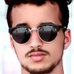 POLLEN Black/Silver Browline Sunglasses sold by Giant Vintage