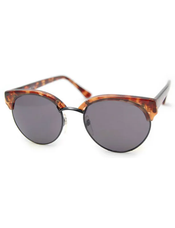 POLLEN Demi/Black Browline Sunglasses sold by Giant Vintage