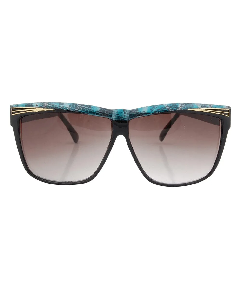 ELDORADO Black/Blue Cat-Eye Sunglasses sold by Giant Vintage product image thumbnail 3