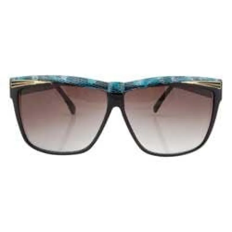 ELDORADO Black/Blue Cat-Eye Sunglasses sold by Giant Vintage