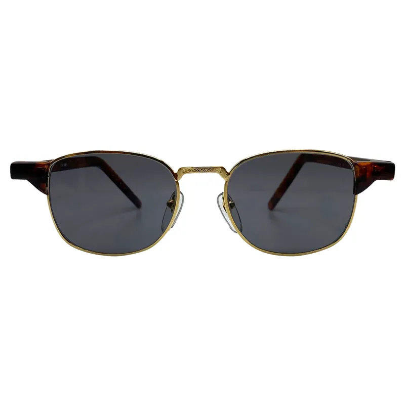AILERON Tortoise Gold/Super Dark Square Sunglasses sold by Giant Vintage