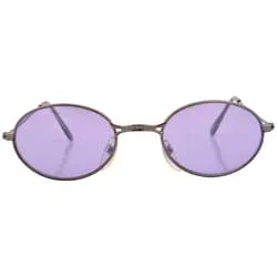 WEENIE Purple/Gun Cute Colored Oval Sunglasses sold by Giant Vintage